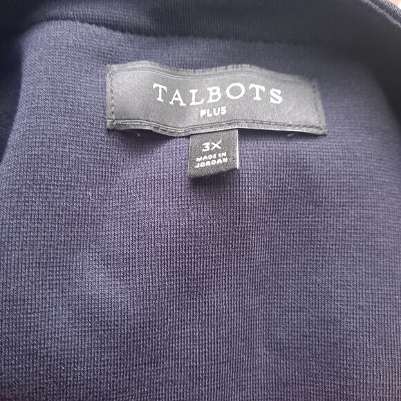 Talbots Boucle Stripe Jacket Tailored Black Red Blue White Women's Plus Size 3X - Picture 8 of 10